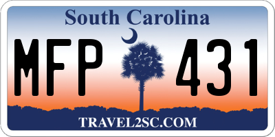 SC license plate MFP431