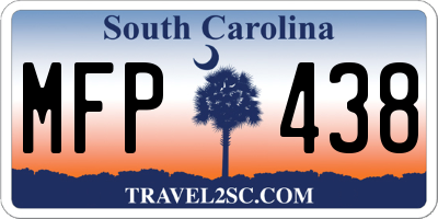 SC license plate MFP438