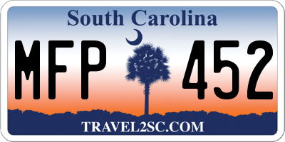 SC license plate MFP452
