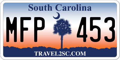 SC license plate MFP453