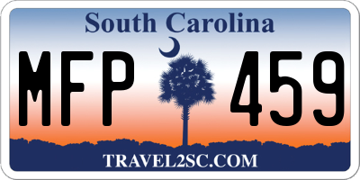 SC license plate MFP459