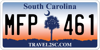 SC license plate MFP461