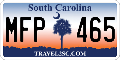 SC license plate MFP465