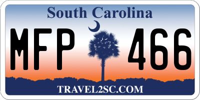 SC license plate MFP466