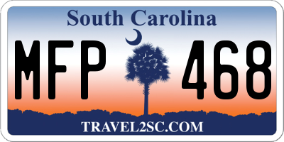 SC license plate MFP468