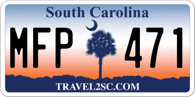SC license plate MFP471
