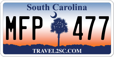 SC license plate MFP477
