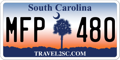 SC license plate MFP480