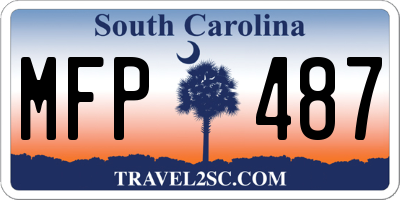 SC license plate MFP487