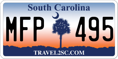 SC license plate MFP495