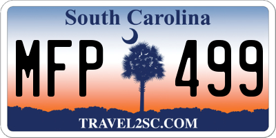 SC license plate MFP499