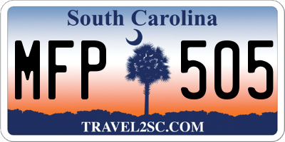 SC license plate MFP505