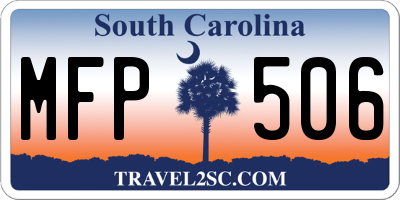 SC license plate MFP506