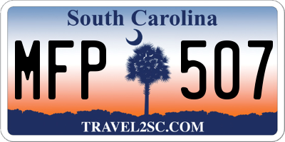 SC license plate MFP507