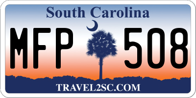 SC license plate MFP508
