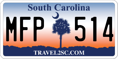 SC license plate MFP514