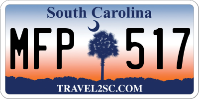 SC license plate MFP517