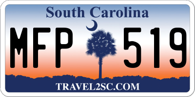 SC license plate MFP519