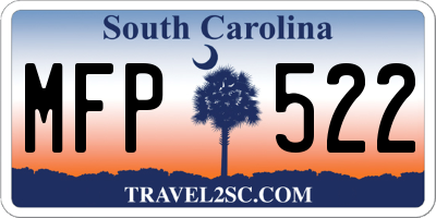 SC license plate MFP522