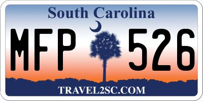 SC license plate MFP526
