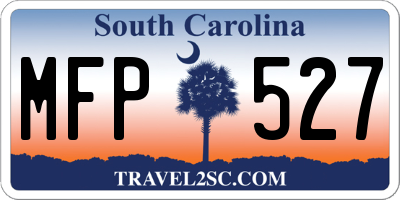 SC license plate MFP527