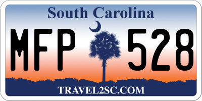SC license plate MFP528