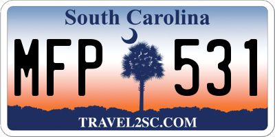 SC license plate MFP531