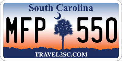SC license plate MFP550