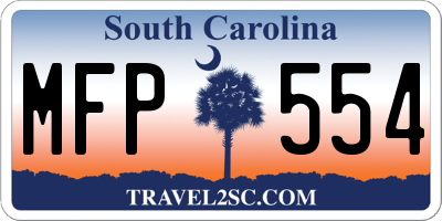 SC license plate MFP554