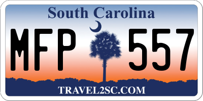 SC license plate MFP557