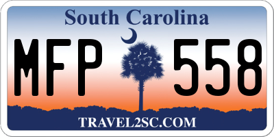 SC license plate MFP558