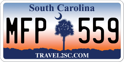SC license plate MFP559