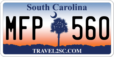 SC license plate MFP560