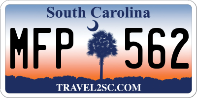 SC license plate MFP562