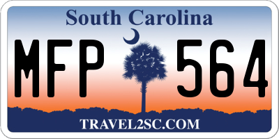 SC license plate MFP564