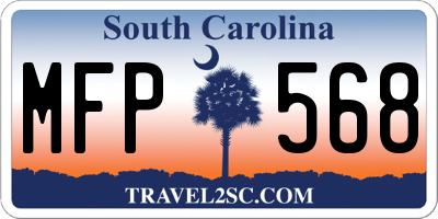 SC license plate MFP568