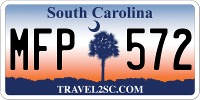 SC license plate MFP572