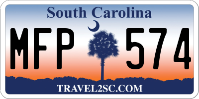 SC license plate MFP574