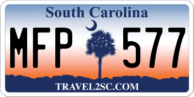 SC license plate MFP577