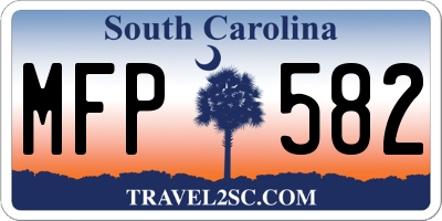 SC license plate MFP582