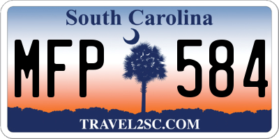 SC license plate MFP584