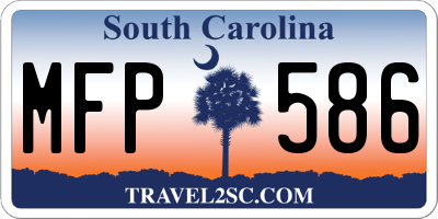 SC license plate MFP586