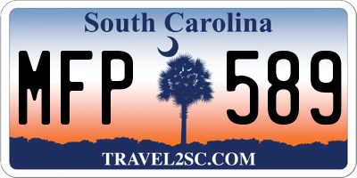 SC license plate MFP589