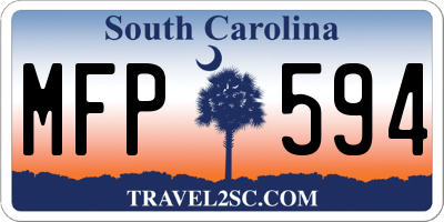 SC license plate MFP594