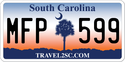 SC license plate MFP599