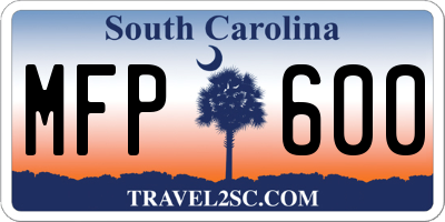 SC license plate MFP600