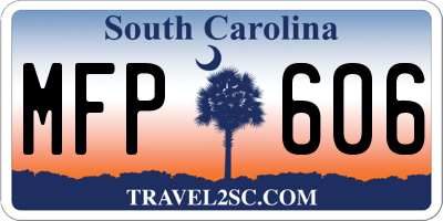 SC license plate MFP606
