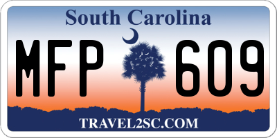 SC license plate MFP609