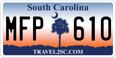 SC license plate MFP610