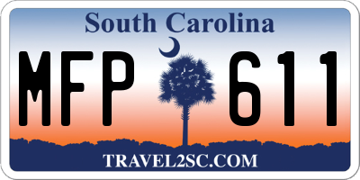SC license plate MFP611